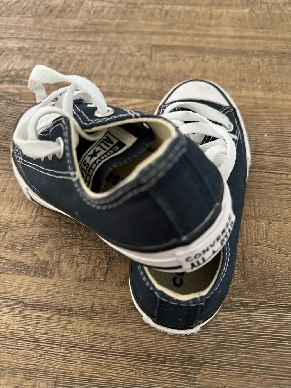 Converse Kids Classic Low-Top Sneakers in Navy and White